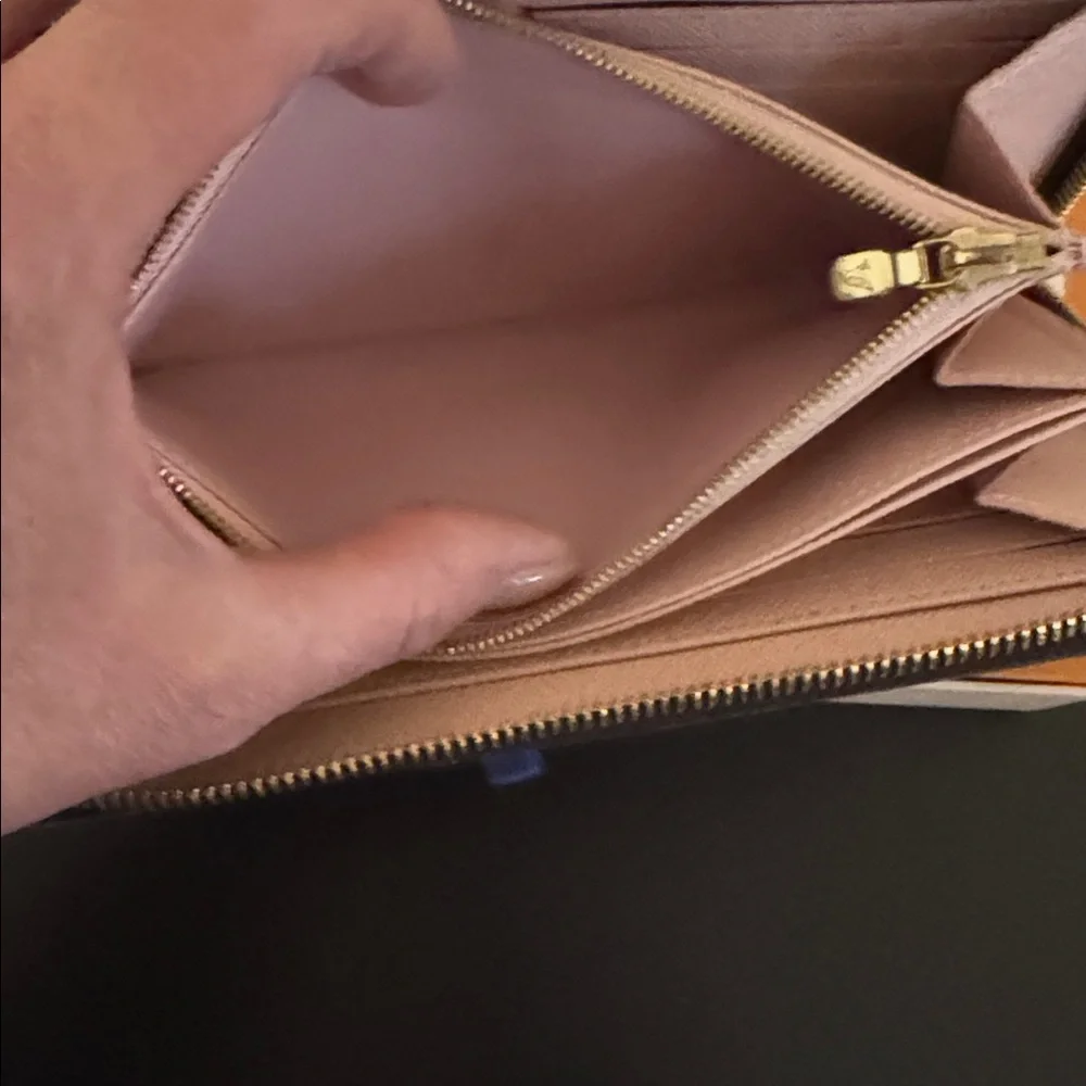 Louis Vuitton Zippy Wallet Damier Ebene Rose Ballerine - Picture 7 of 14